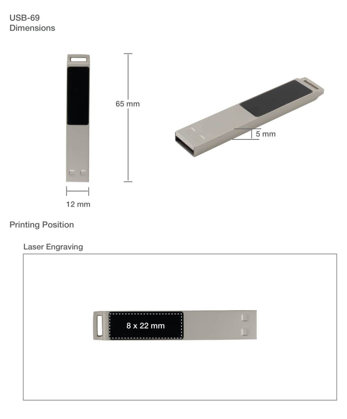 Engraving on USB