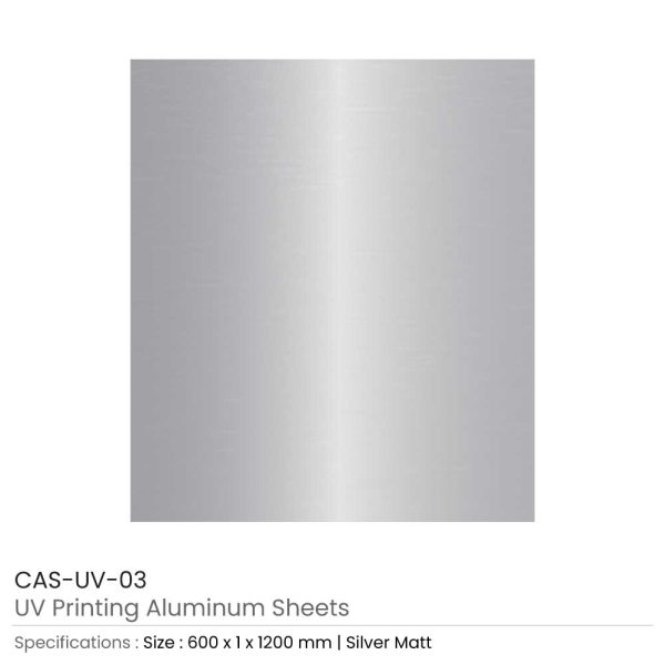 Matt Silver Aluminum Sheet for UV Print